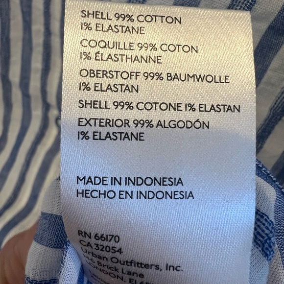 NWT new anthropologie Maeve sleeveless long tunic ruffle medium blue white - Picture 15 of 17